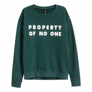 Divided H&M Property of No One Green LongSlv Shirt